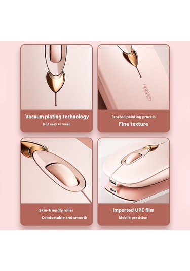 Inphıc Q8 Kablosuz Bluetooth Fare Kadınlar İçin 1600 Dpı Şarj Edilebilir Dilsiz Fare Dizüstü Pc İçin