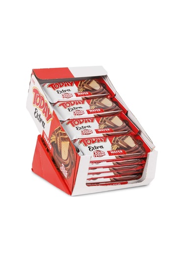 Today Extra Bol Kremalı Çikolatalı Gofret 50Gr. 24 Adet (1 Kutu)
