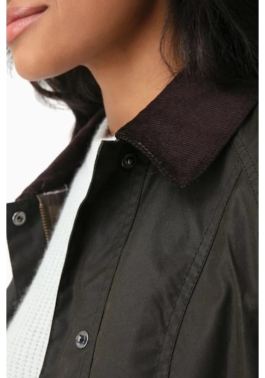 Barbour Classic Beadnell Yağlı Ceket Ol71 Olive -488031813-