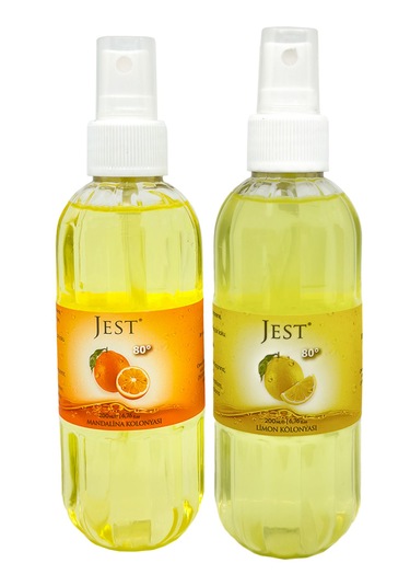 Jest 80 Derece Limon + Mandalina Kolonyası Sprey 2 x 200 ML