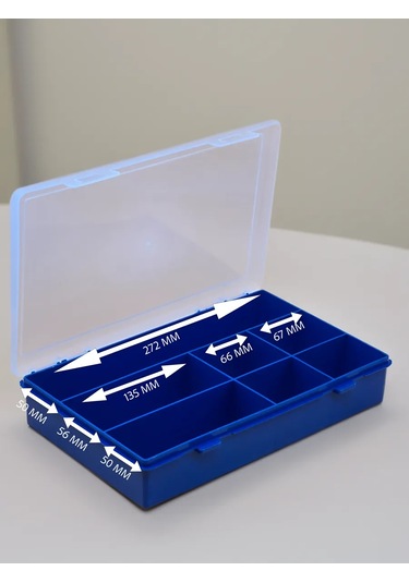 Boxplast 7 Gözlü Küçük Eşya Düzenleyici, 280x185x50mm 49619844