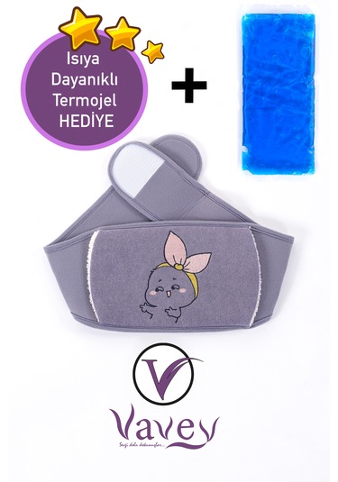 Yeni Nesil Sıcak Soğuk Regl Kemeri Kurdela Kız Antrasit