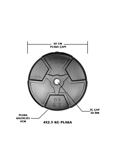 Ecgspor Hero Serisi 2.5 Kg Plaka-4 Adet