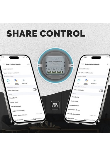 Fortunelane Zm-104b-m Akıllı Ev Anahtarı, Uygulama İle Uzaktan Kontrol, Zamanlama, 2 Yollu, 90-250v