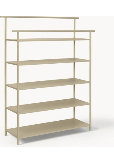 Dora Çok Amaçlı Metal Saclı Ayakkabı Rafı Bej