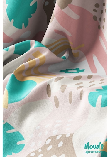 Pastel Çiçek Ve Yaprak