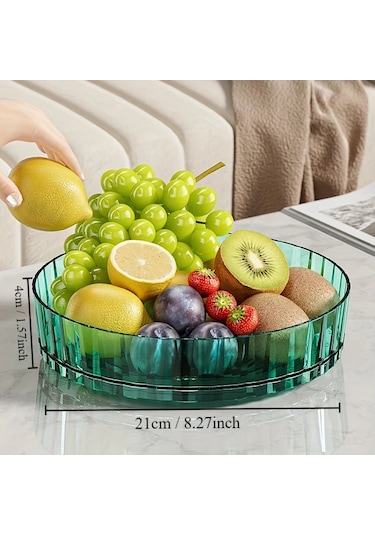 Topshop1 Krem Beyaz Döner Tepsili: Mutfak, Kiler, Banyo Düzenleyici Ve Saklama Çözümü Krem Beyaz