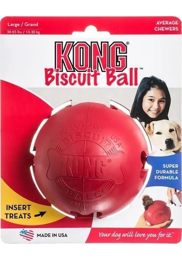 Kong Biscuit Ball Top Şeklinde Köpek Oyuncağı S