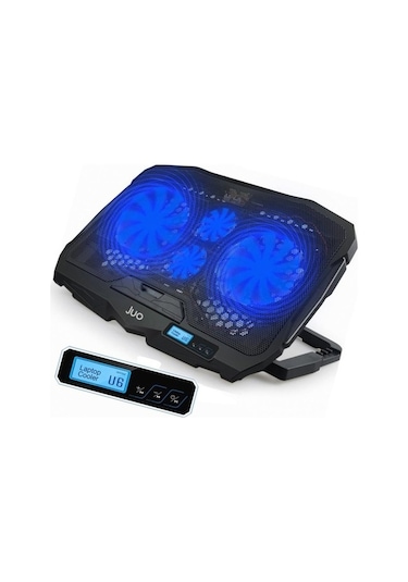 Juo C1 Led Ekranlı Notebook Soğutucu 4 Fanlı Hız ve Yükseklik Ayarlı