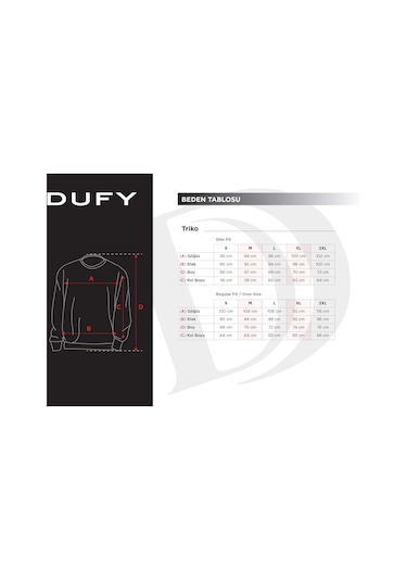 Dufy Gri Erkek Slim Fit O Yaka Triko - 97369 Gri