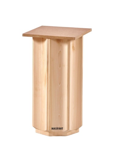 Masifart Karla Dar Grand Ayak Cilasız Ham Ahşap