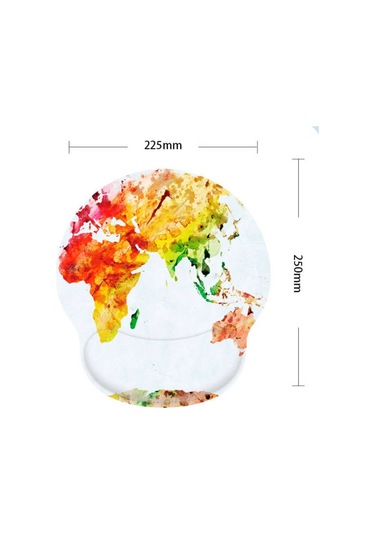 Bilek İçin Silikon Mouse Pad, Yaratıcı Boyalı Hafızalı Köpük Fare Rengi