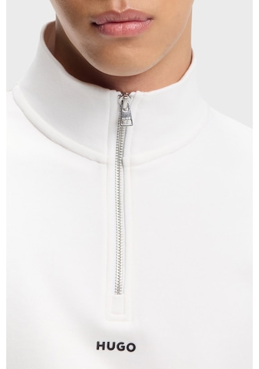 Hugo Erkek Sweat 50525881 102 Beyaz Beyaz