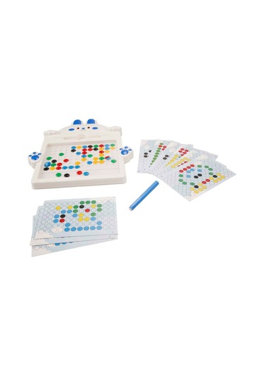 Sevimli Tavşan Manyetik Çizim Tahtası 50 Boncuklu Manyetik Kalemli Çocuk Eğitim Oyuncağı