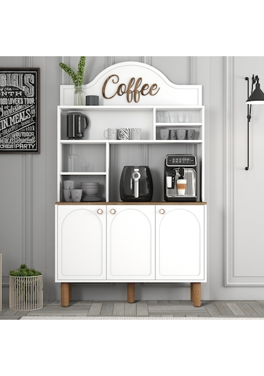 Bohem Kahve Köşesi 120cm - Beyaz Beyaz