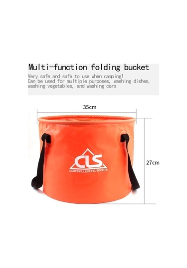 Prestigegoods 30l Katlanır 4-in-1 Pvc Balıkçı Sepeti, Dışarıda Kullanım İçin Altın