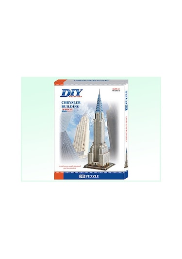 3D Puzzle 3 Boyutlu Maket Amerika Newyork Manhattan Chrysler Buil