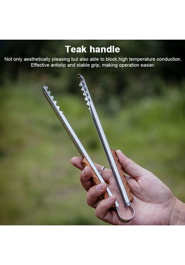 Geeksen 304 Paslanmaz Çelik Somunlu Grip, Anti-ısı Korkuluk, Büyük Boy Manav, Akşam Yemeği, Barbekü, Sosis, Balık, Sebze, Et Kızartma, Tost, Pişirme, Krokodil Dişli, Tutucu, Kol, Parça Çok Renkli