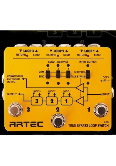 Artec Ls-3 3 Kanal Loop Switch Pedal