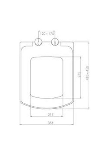 NKP Sedef Kare Yavaş Kapanır Klozet Kapağı