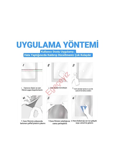 Statik Desenli Cam Folyosu Buzlu Cam Folyo Cam Filmi 3 D. (431377520)