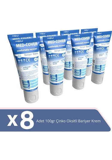 Med-Cover Çinko Oksit Bariyer Krem 8 x 100 G