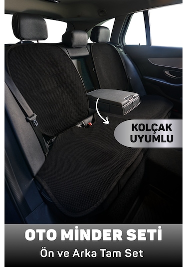 Minderland Mindra Serisi Ssangyong Actyon 2006 - 2010 Uyumlu Oto Koltuk Minder Seti - Siyah