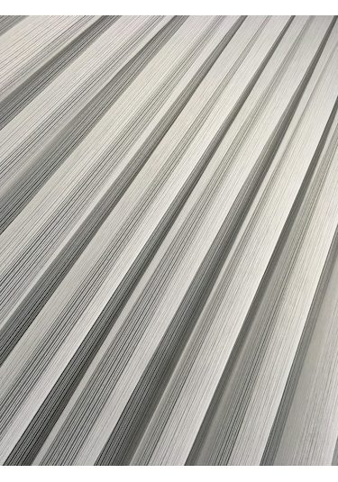 Perdefony Çizgili Düz Tül Perde