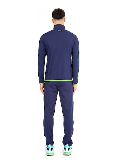 Dafron Star Tam Fermuar Erkek Eşofman Takımı - Lacivert - Fosforlu Yeşil