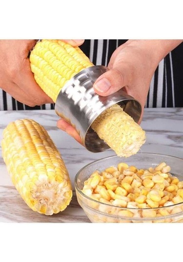 Primepickings Yuvarlak Mısır Kesici, 304 Paslanmaz Çelik, Ev Tipi Mutfak Aleti Diğer