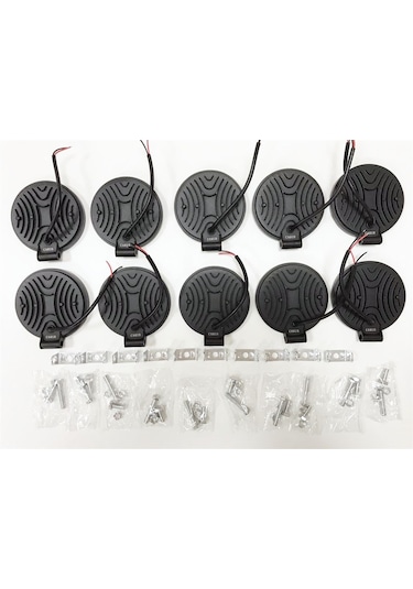 Replax 10 Adet 14 Led Yuvarlak Off Road Sis Farı Sis Lambası Çalışma Lam