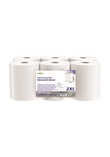 Rulopak Hareketli Havlu 2XL 200 Metre 6'Lı Paket