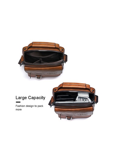 Erkekler İçin Çapraz Askılı Çanta Üst Düzey Erkek Omuz Çantası Retro İş Sırt Çantası Erkek Çantası Günlük Omuz Çantası Siyah