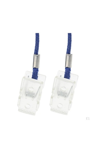 2'li Paket Peçete Zinciri, Klipsli Tutucu, Klipsli Kordon - Mavi, Açıklandığı Gibi