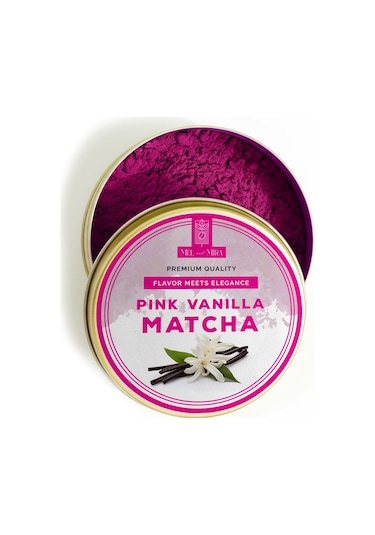 Pink Vanilla Matcha 25g, Vanilya Aromalı Pembe Matcha Doğal Pancar Renklendirici