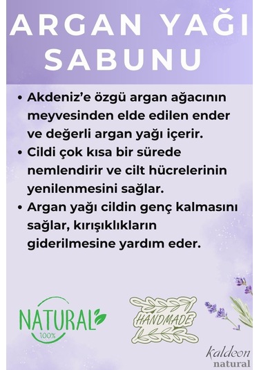 Argan Yağı Şeffaf Transparan Sabunu 90 G