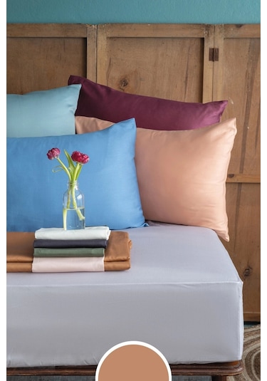 Simply Blüsh Pamuk Saten Fitted Set 200 200/50 70