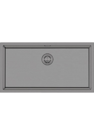 Crauf Stella 4470 Pvd Mat Gri Paslanmaz Çelik Mutfak Eviyesi Mat Gri