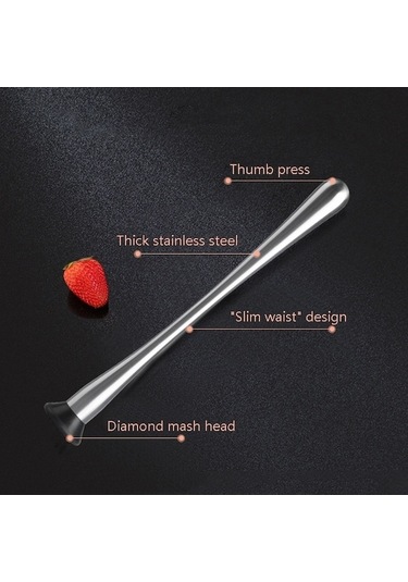 Pazly Meyve Popsicles Paslanmaz Çelik Ezilmiş Buz Çekici Barmen Püresi Çubukları L