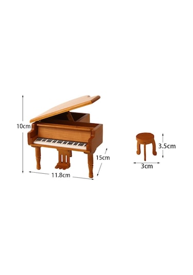 Suntek Minyatür Dollhouse Aksesuarları Sevgililer Ahşap-rengi