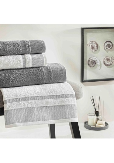 Raya Yeni Sezon Pure Cotton Pamuk Aile Seti Beyaz -antrasit 1 Ra