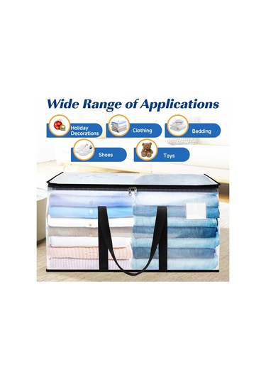 Youmex 2 Adet Taşıma Çantası - Büyük Kapasiteli, Su Geçirmez, Ev Ve Ofis Kullanıma Uygun, Yüksek Kaliteli Pp/pe Malzeme Şeffaf