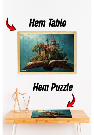 Ahşap Çerçeveli Puzzle - Tablo Hthp - 014 23 X 32 120 Parça