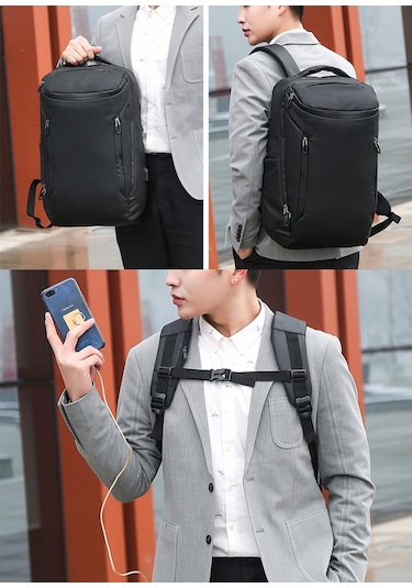 A413 Çok Amaçlı USB Şarj Portlu Laptop Sırt Çantası