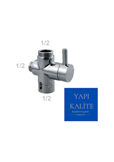 YAPI KALİTE Robot Duş Seti Yönlendirici Musluk Krom