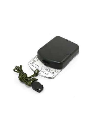 Dofolink Dış Mekan Dağcılık İçin Geri Çevrilebilir, Manyetik Sapma Ayarlı, Led Işıklı Ve Asetat + Abs Malzeme İle Yapılmış Kompas