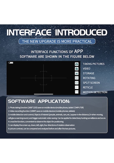 Milyon Piksel Teleskop 70x Elektronik Teleskop Geniş Diyafram Objektif Lens Teleskop