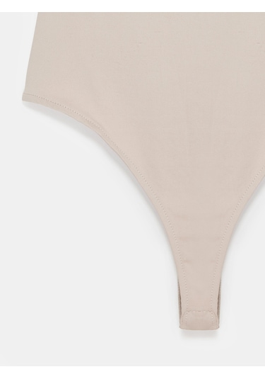 Dilvin 32836 Halter Yaka Bodysuit-taş