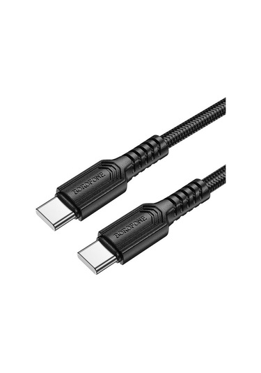 Borofone Bx116 1m 60w Tip-c Tip-c Belirli Şarj Veri Kablosu Siyah