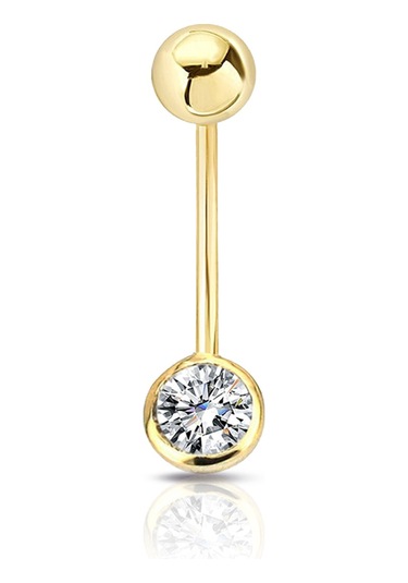 Lilarote 0.15 Ct Pırlanta Göbek Piercing 39913733
